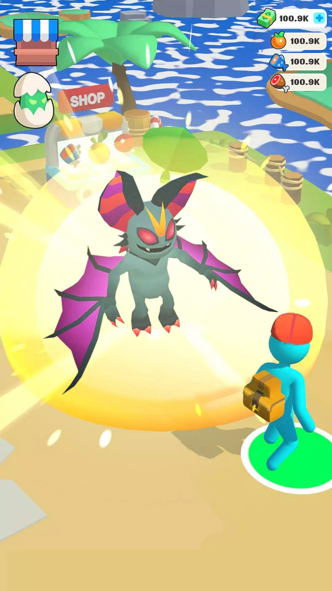 怪物进化奔跑与战斗