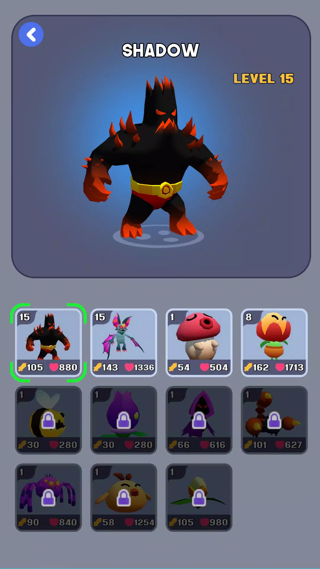 怪物进化奔跑与战斗