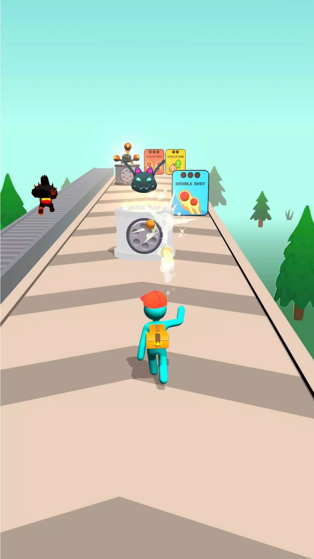 怪物进化奔跑与战斗