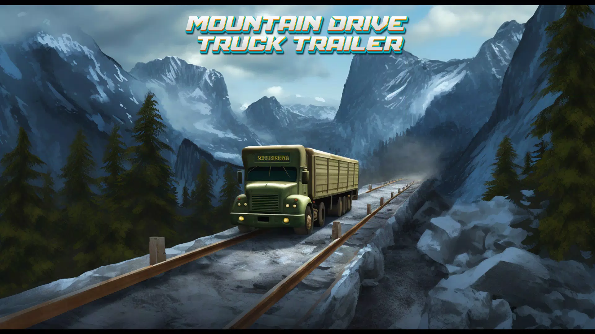 驾驶山地卡车拖车