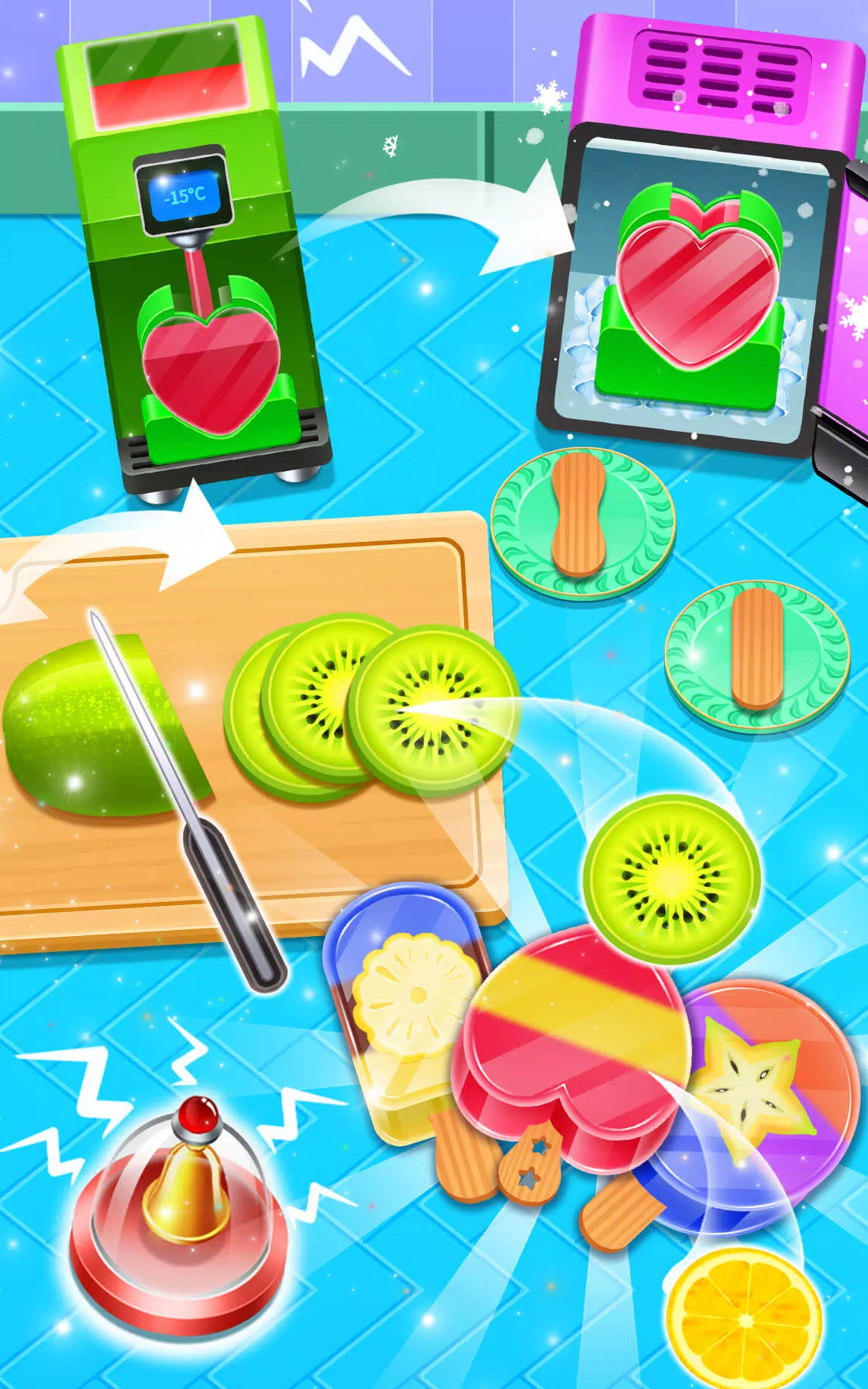 五彩冰淇淋制作商店-公主做饭 五彩冰淇淋制作商店-公主做饭