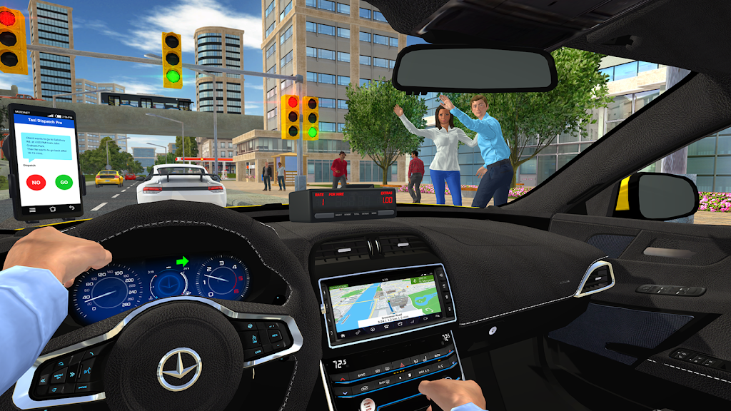 出租车司机停车