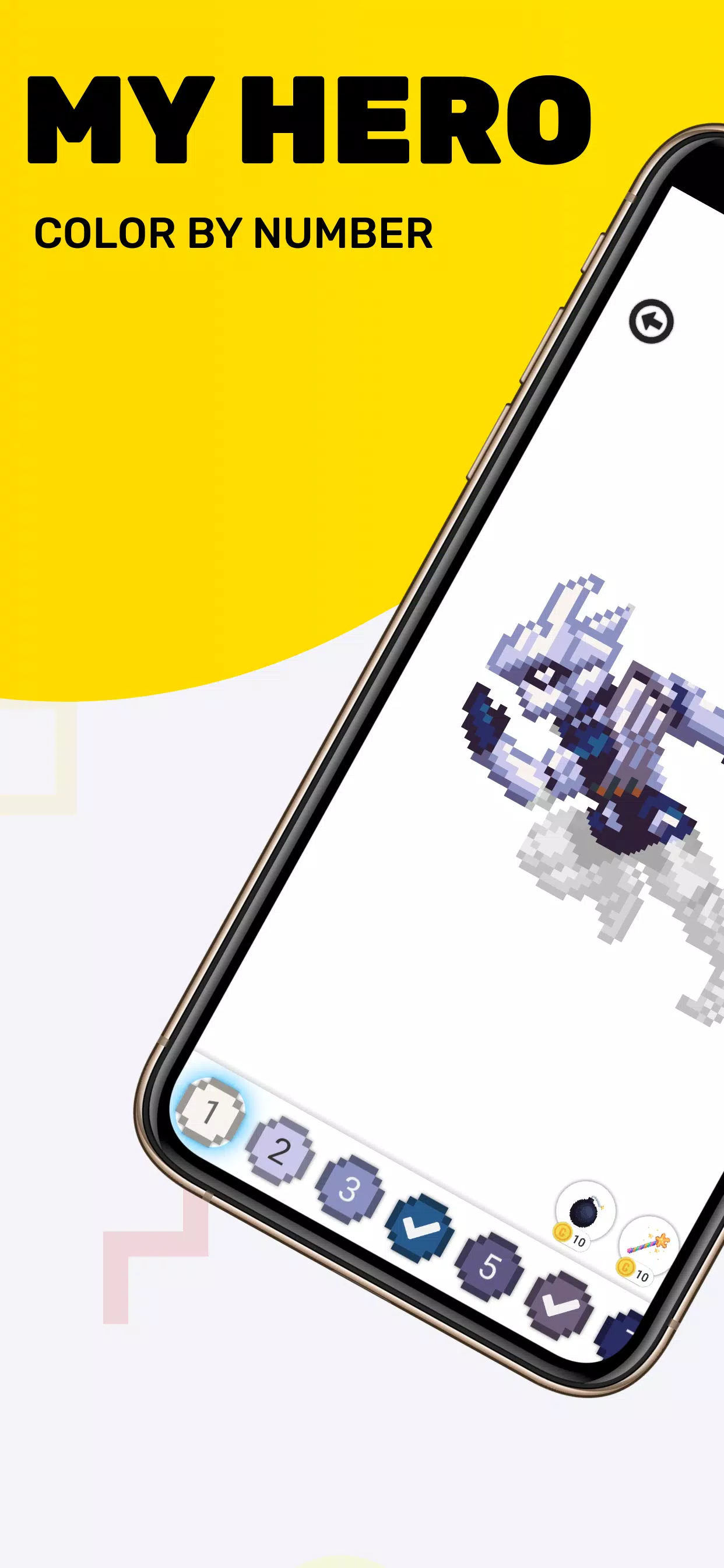 颜色按数字英雄学院 颜色按数字英雄学院