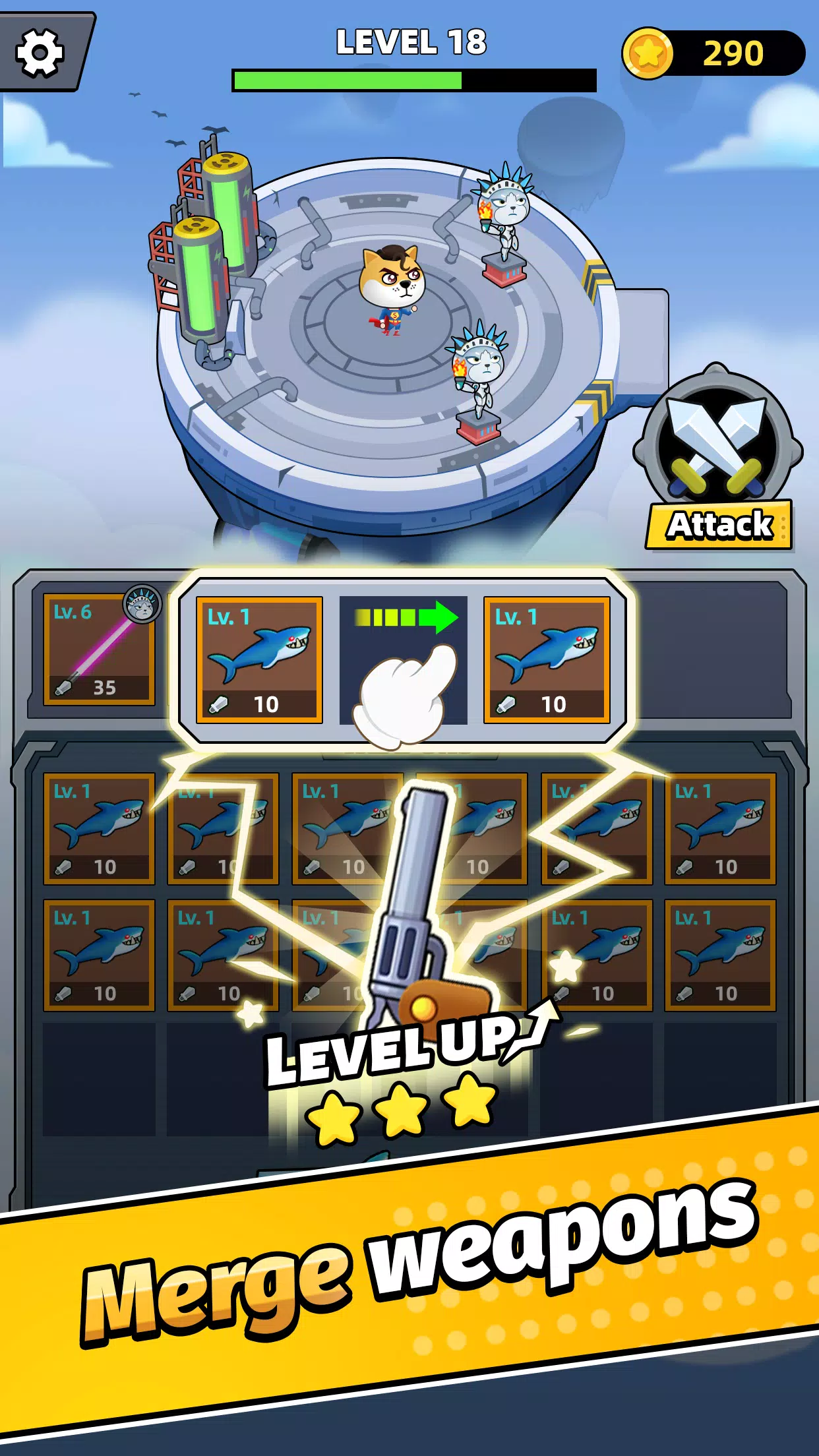 合并武器:空中岛TD 合并武器:空中岛TD