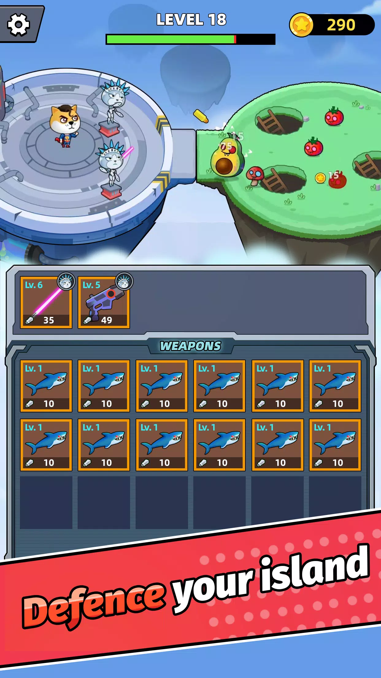 合并武器:空中岛TD 合并武器:空中岛TD