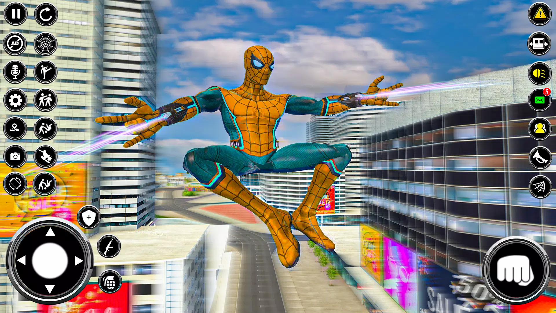 玩蜘蛛绳英雄犯罪模拟器a - 绳索英雄黑帮游戏