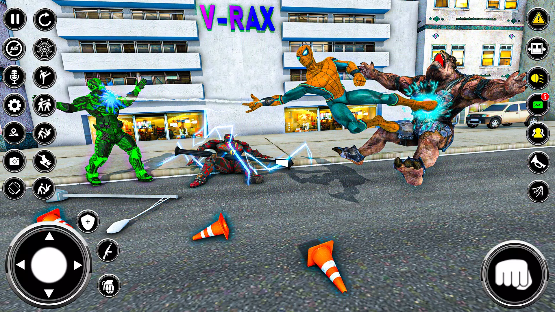 玩蜘蛛绳英雄犯罪模拟器a - 绳索英雄黑帮游戏