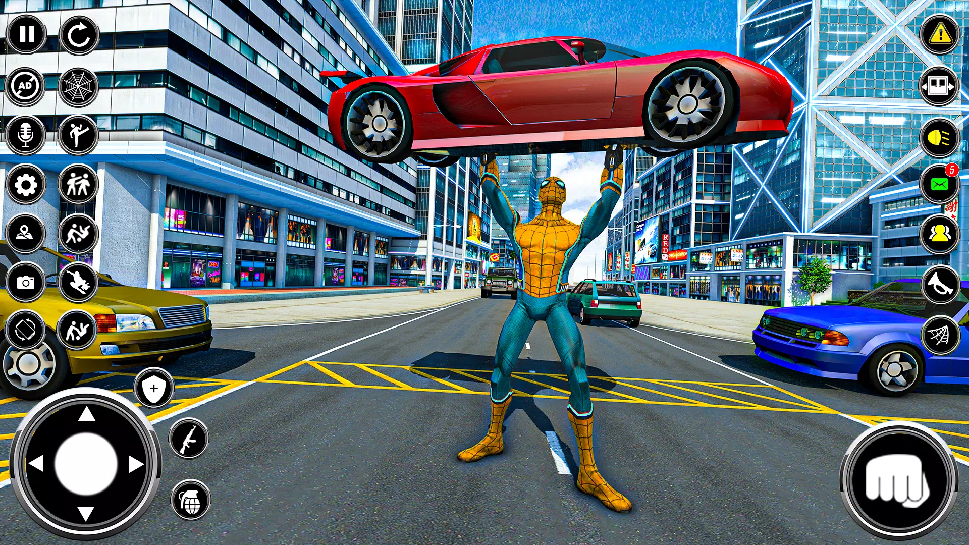 玩蜘蛛绳英雄犯罪模拟器a - 绳索英雄黑帮游戏