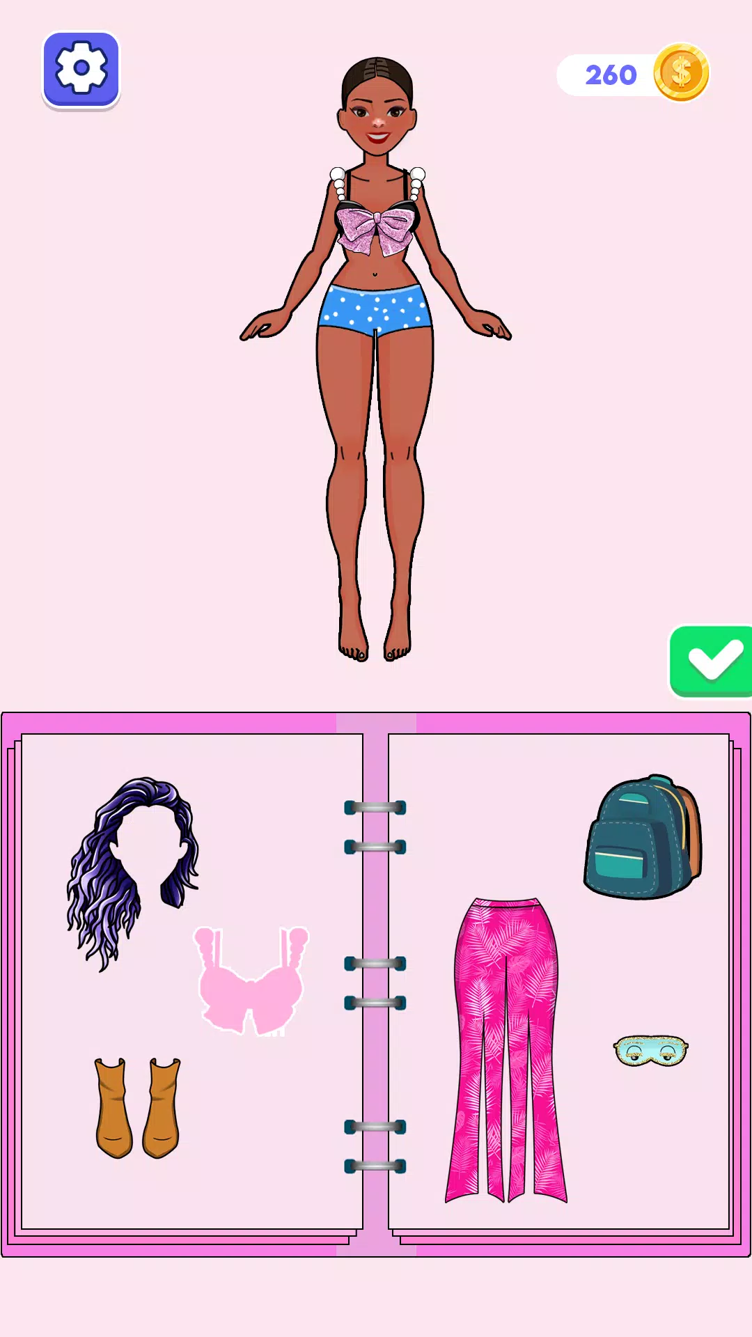 DIY纸娃娃连衣裙时尚