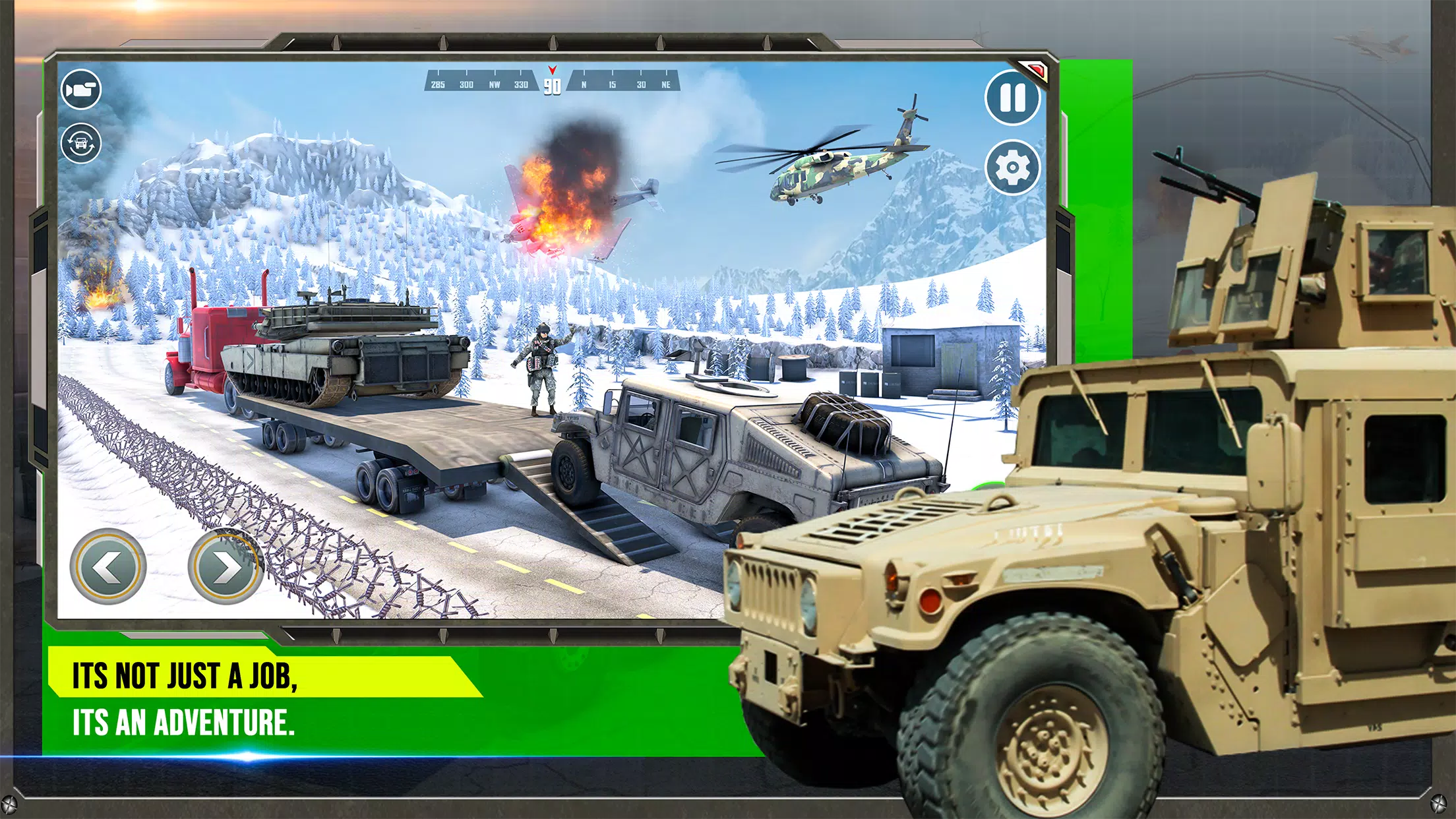 军用卡车模拟游戏 军用卡车模拟游戏