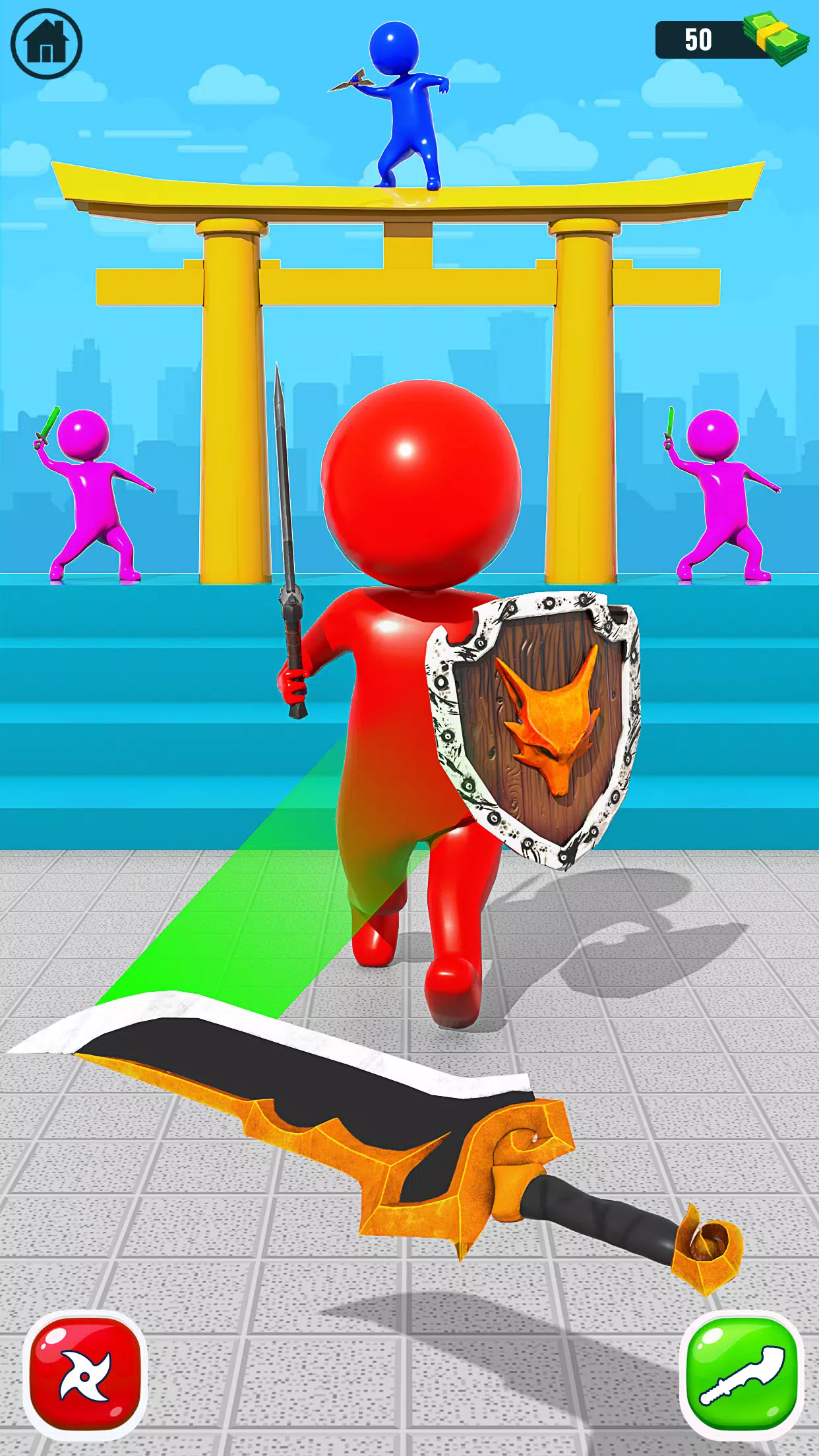 剑之战:玩Slice Runner 剑之战:玩Slice Runner