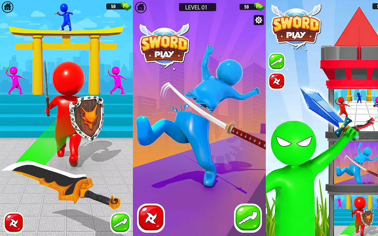 剑之战:玩Slice Runner 剑之战:玩Slice Runner