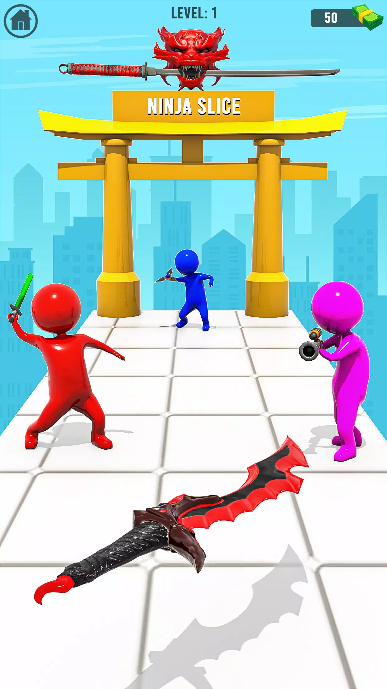 剑之战:玩Slice Runner 剑之战:玩Slice Runner