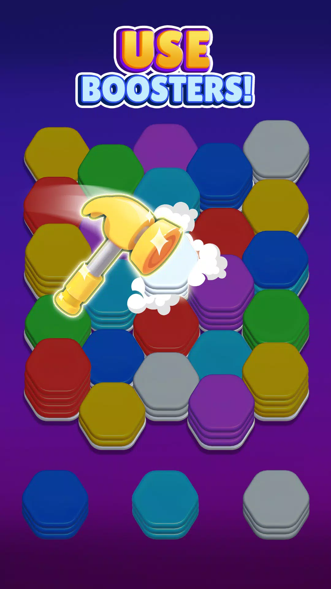 彩色六进制排序益智游戏 彩色六进制排序益智游戏