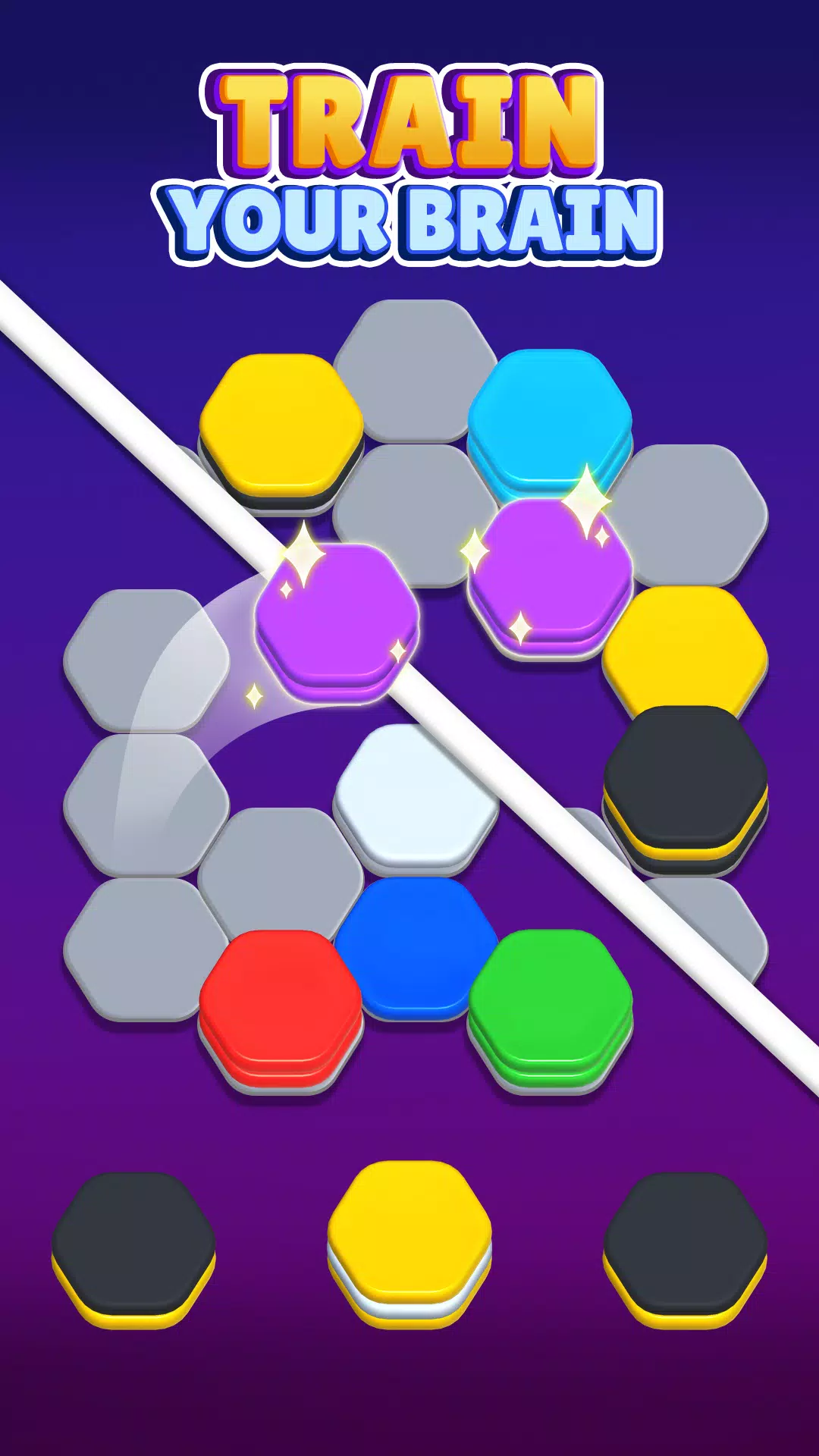 彩色六进制排序益智游戏 彩色六进制排序益智游戏