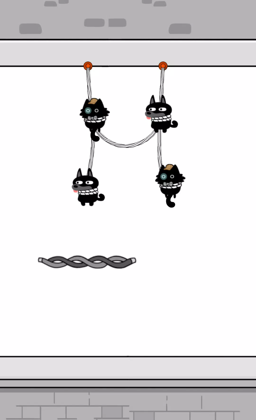 猫营救:绳索切割难题 猫营救:绳索切割难题