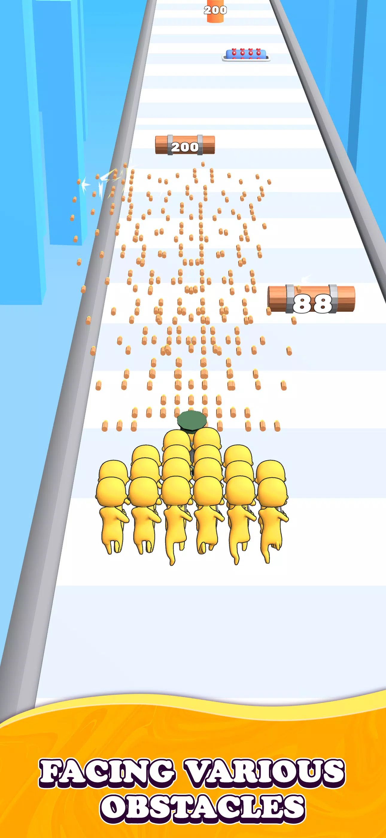 Stickman人群：奔跑与持枪