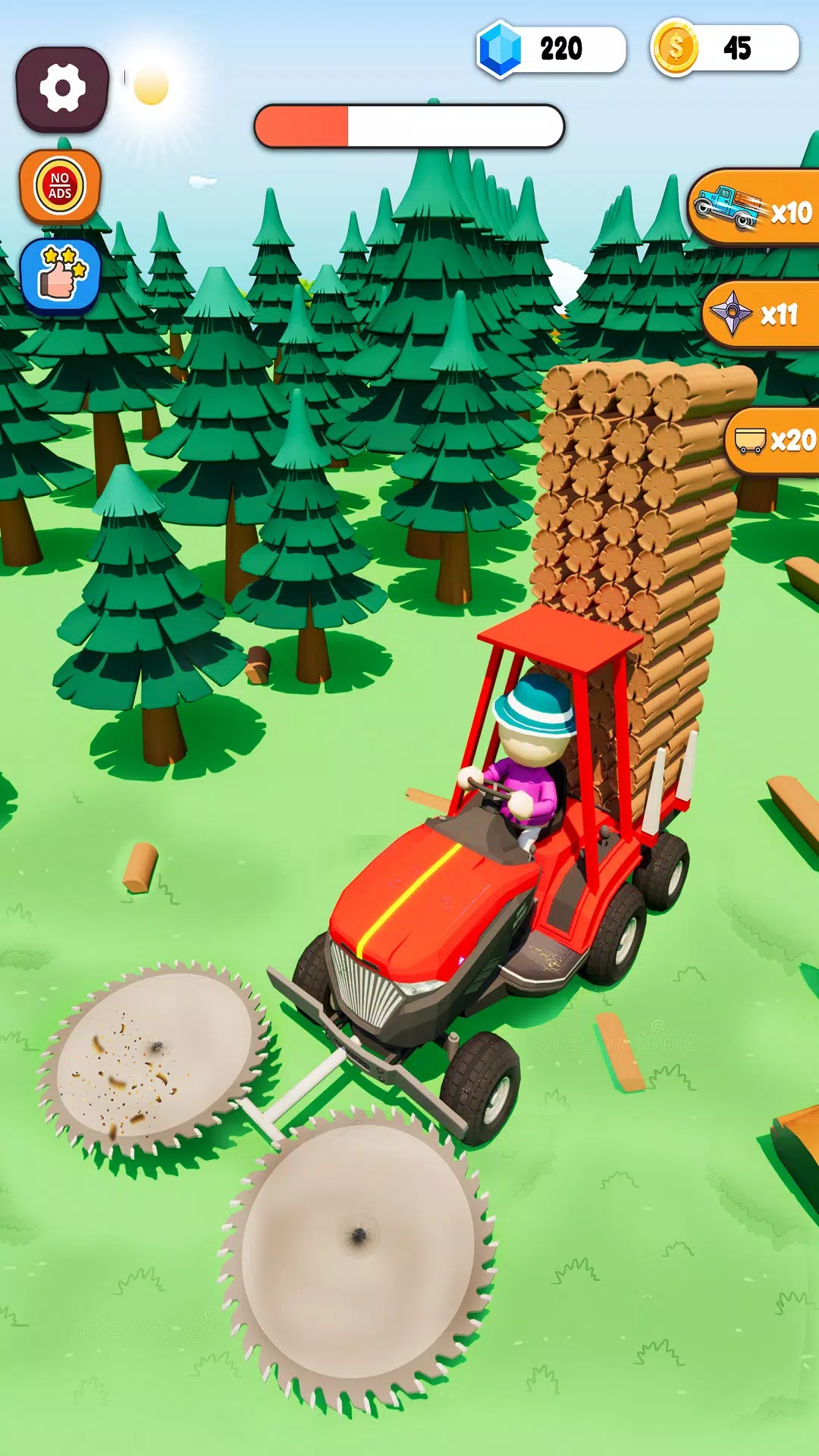 砍伐闲置的木材