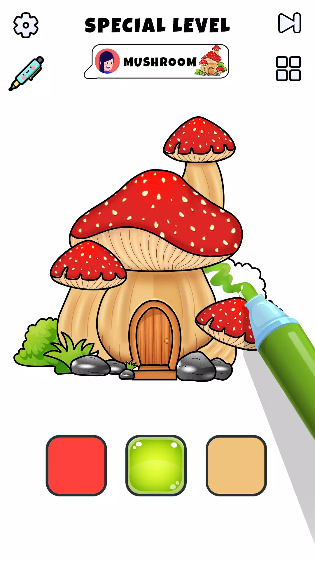 彩色页面绘图游戏 彩色页面绘图游戏