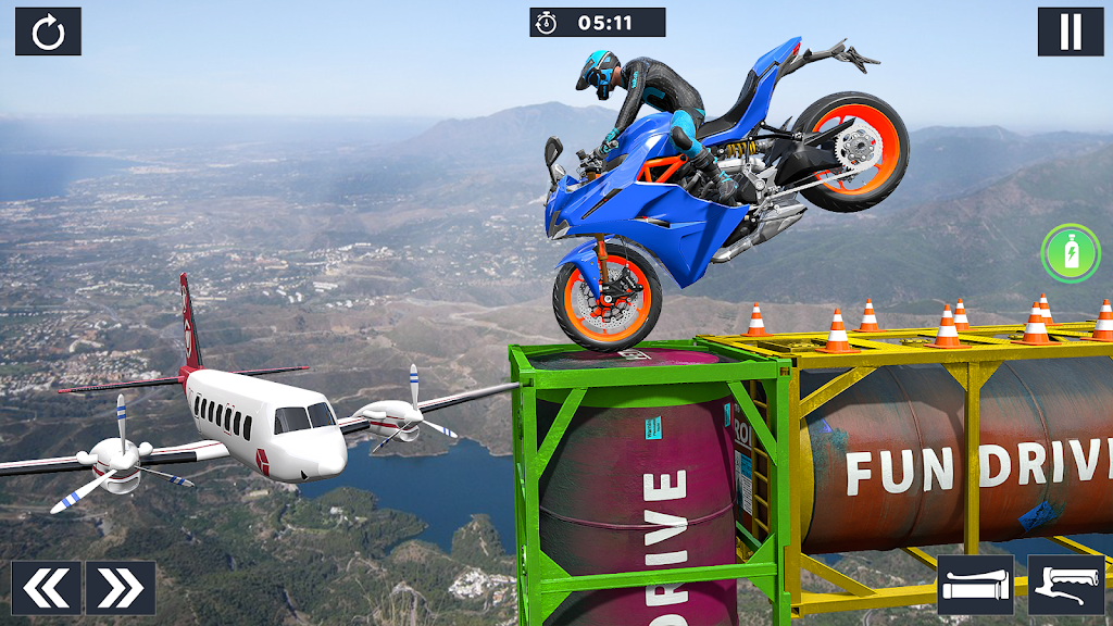 超级坡道自行车特技