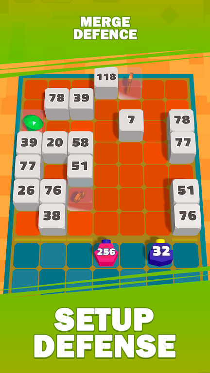 方块合并防御 方块合并防御