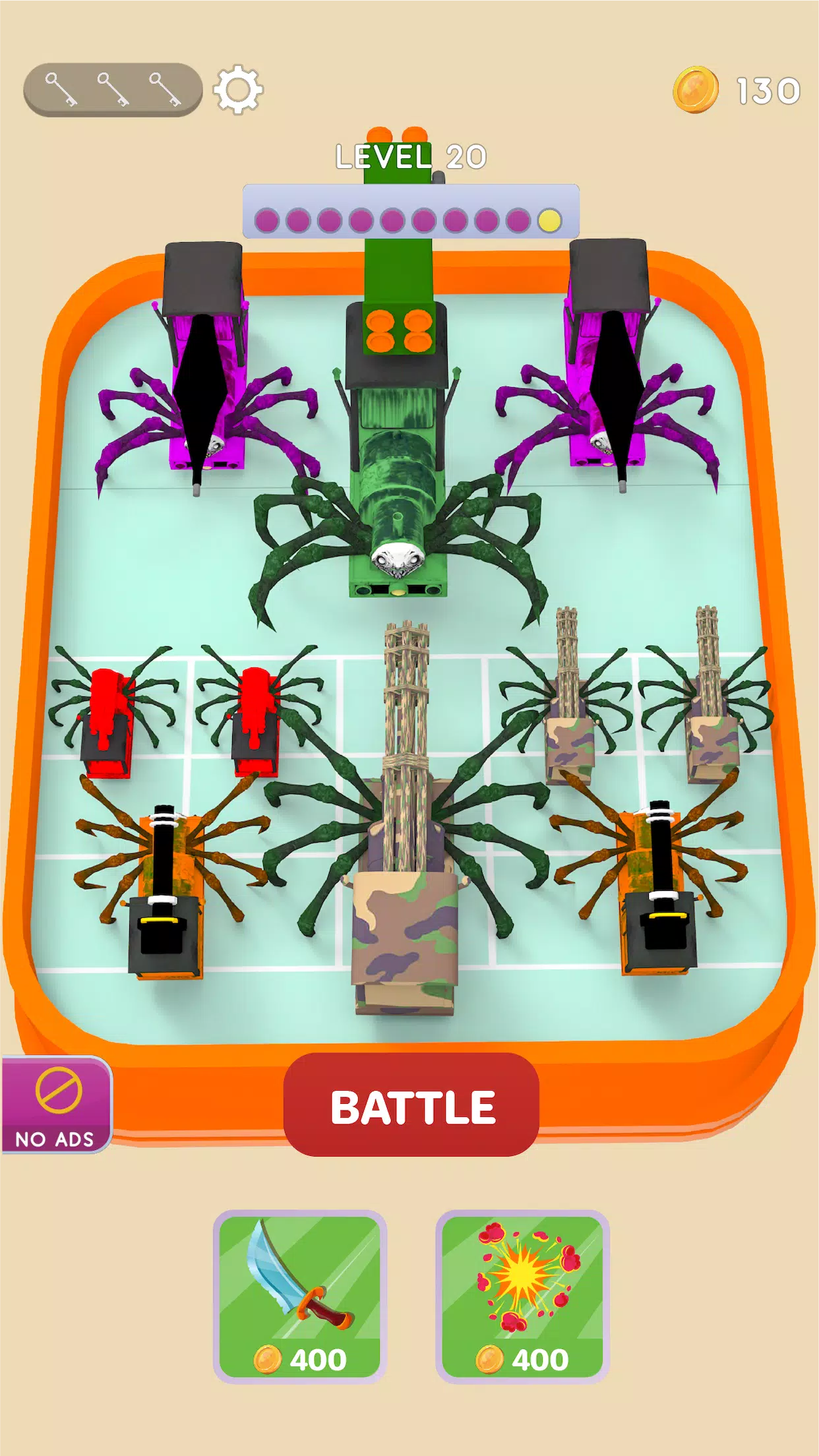 怪物列车合并战斗3D