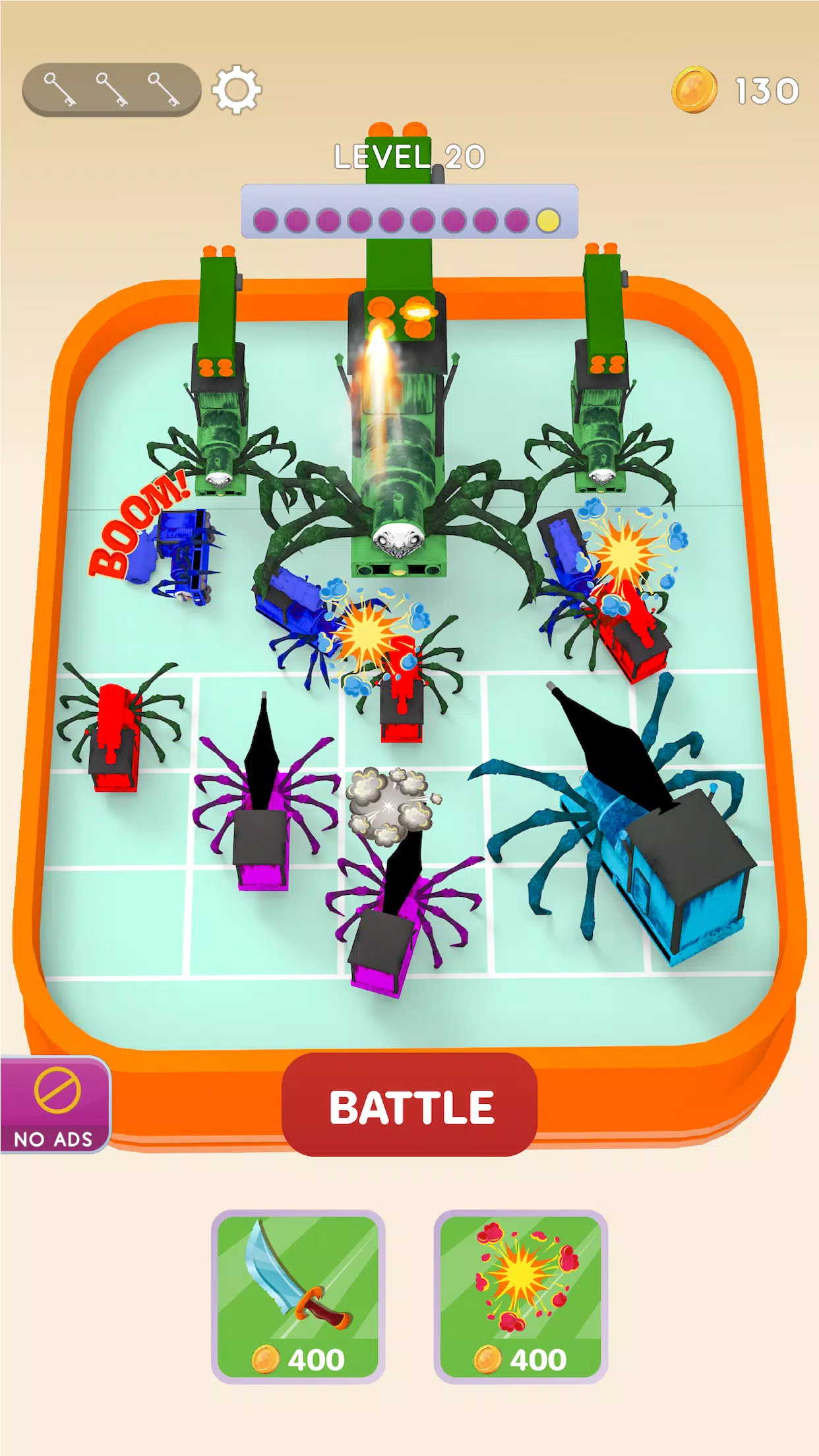 怪物列车合并战斗3D