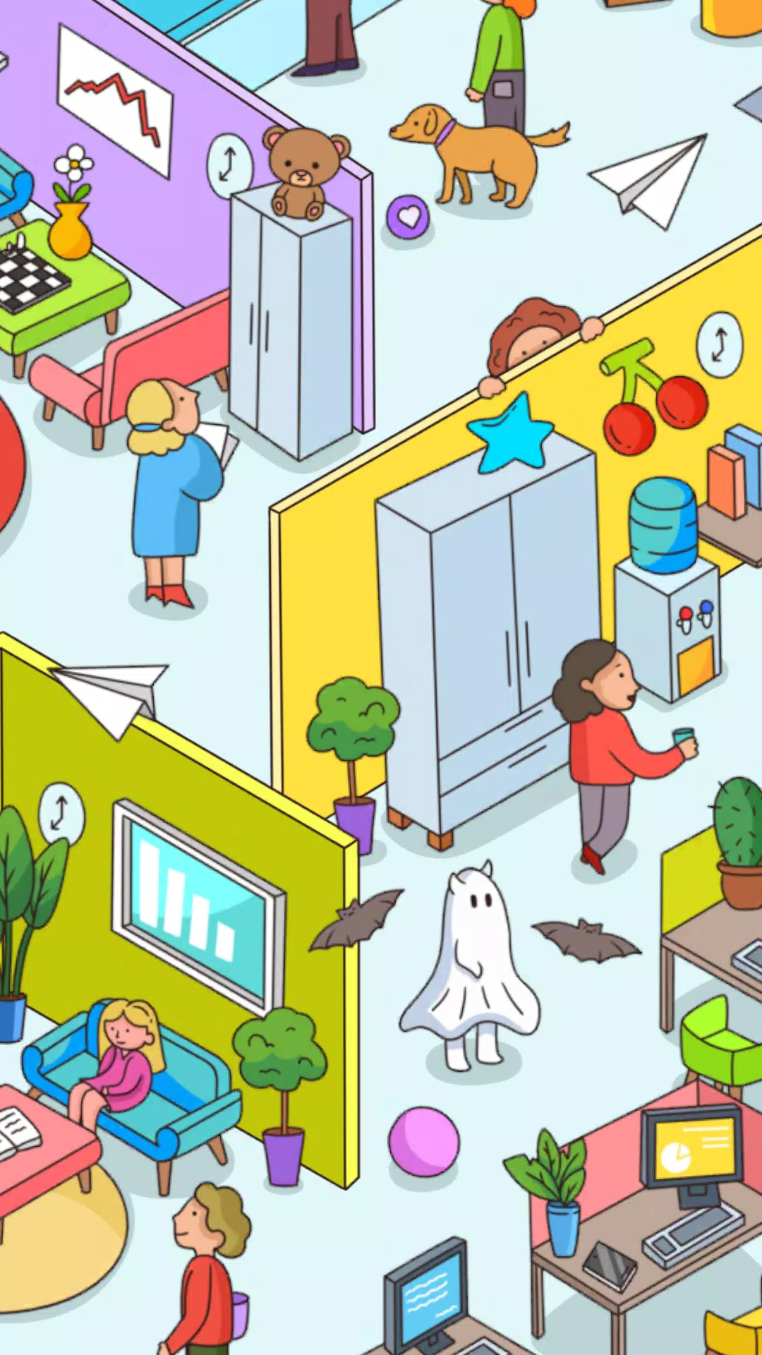 贴纸拼图：按数字显示颜色