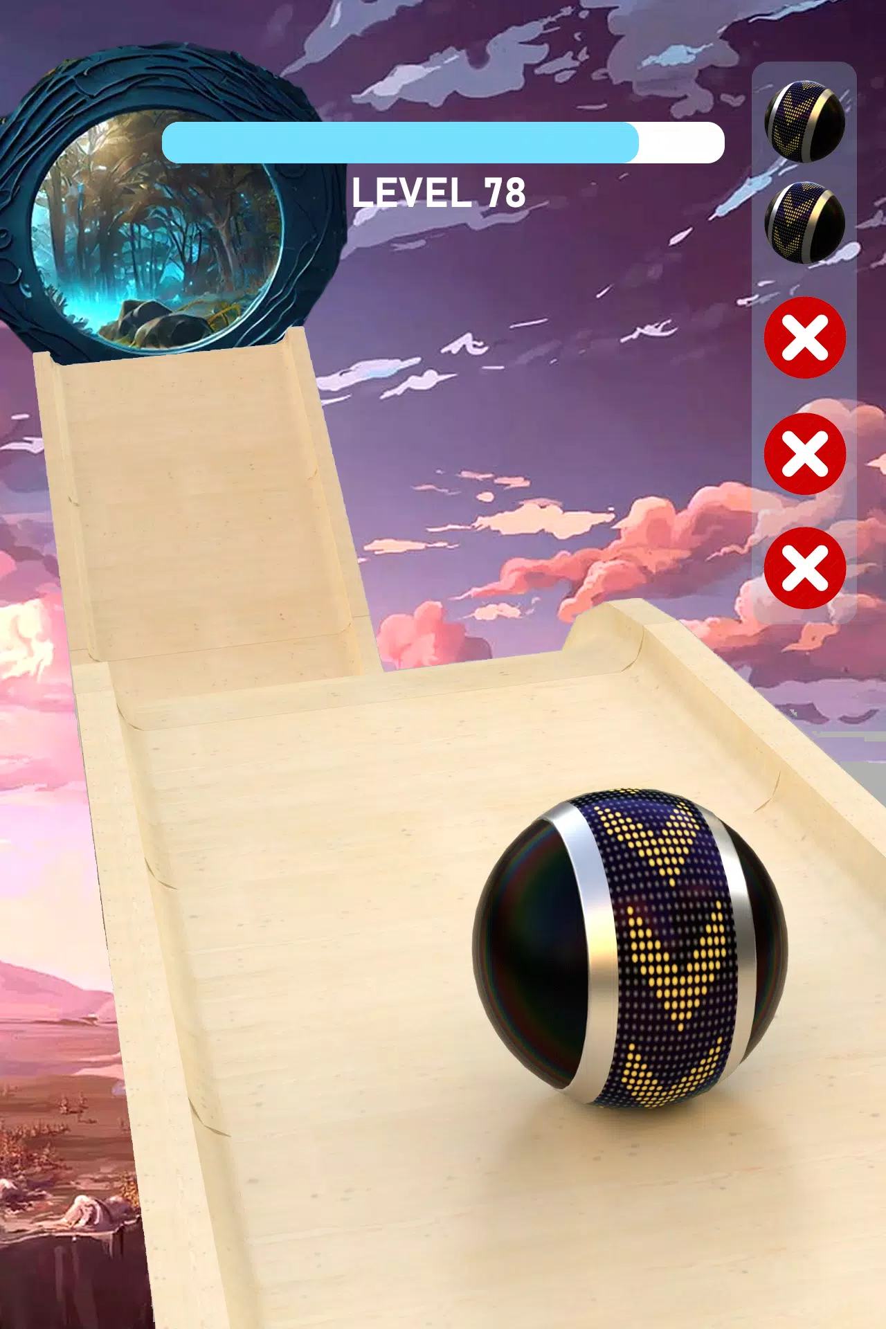 在天空中快速滚动的球 在天空中快速滚动的球