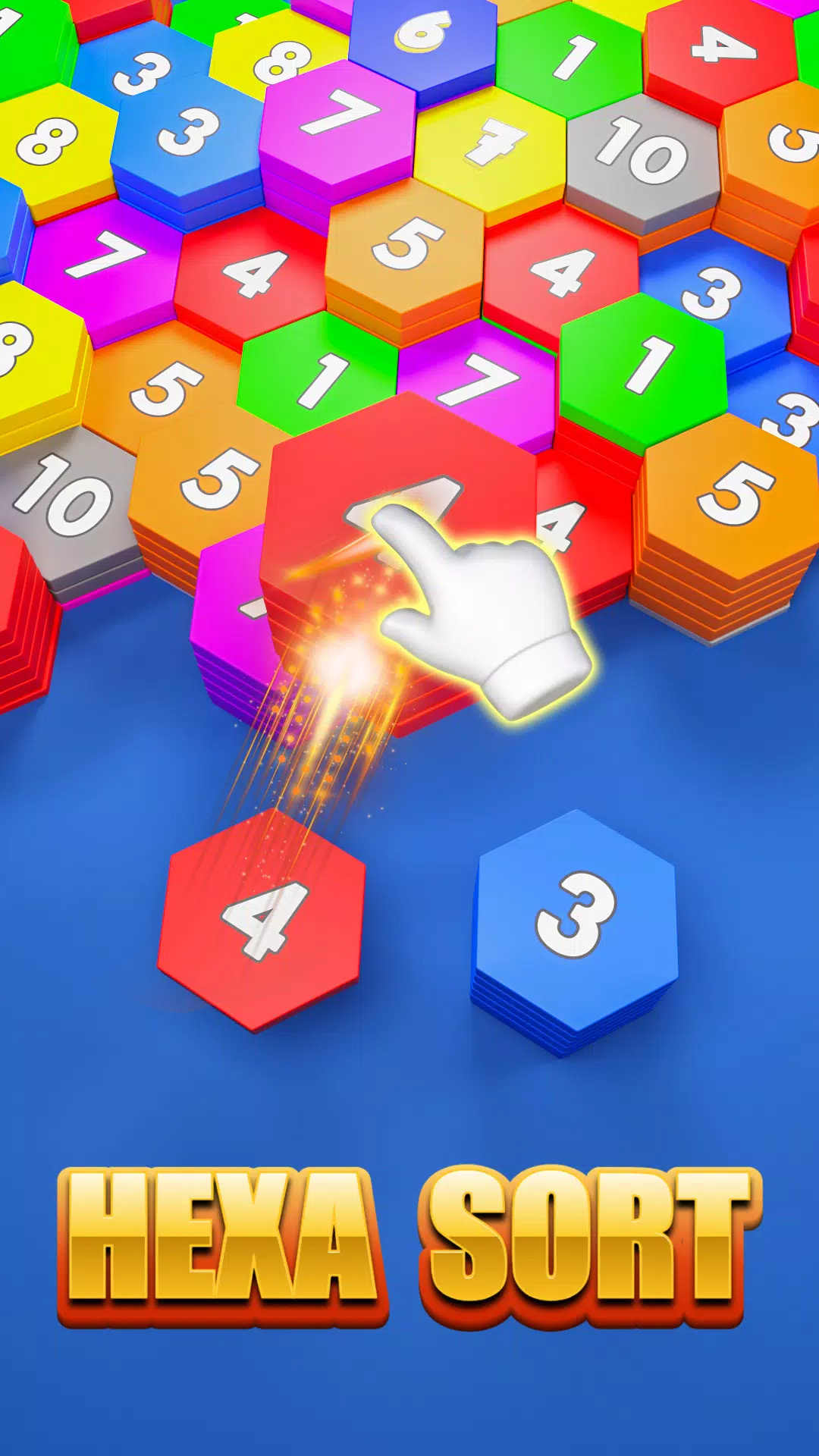 六边形排序游戏:六边形合并 六边形排序游戏:六边形合并