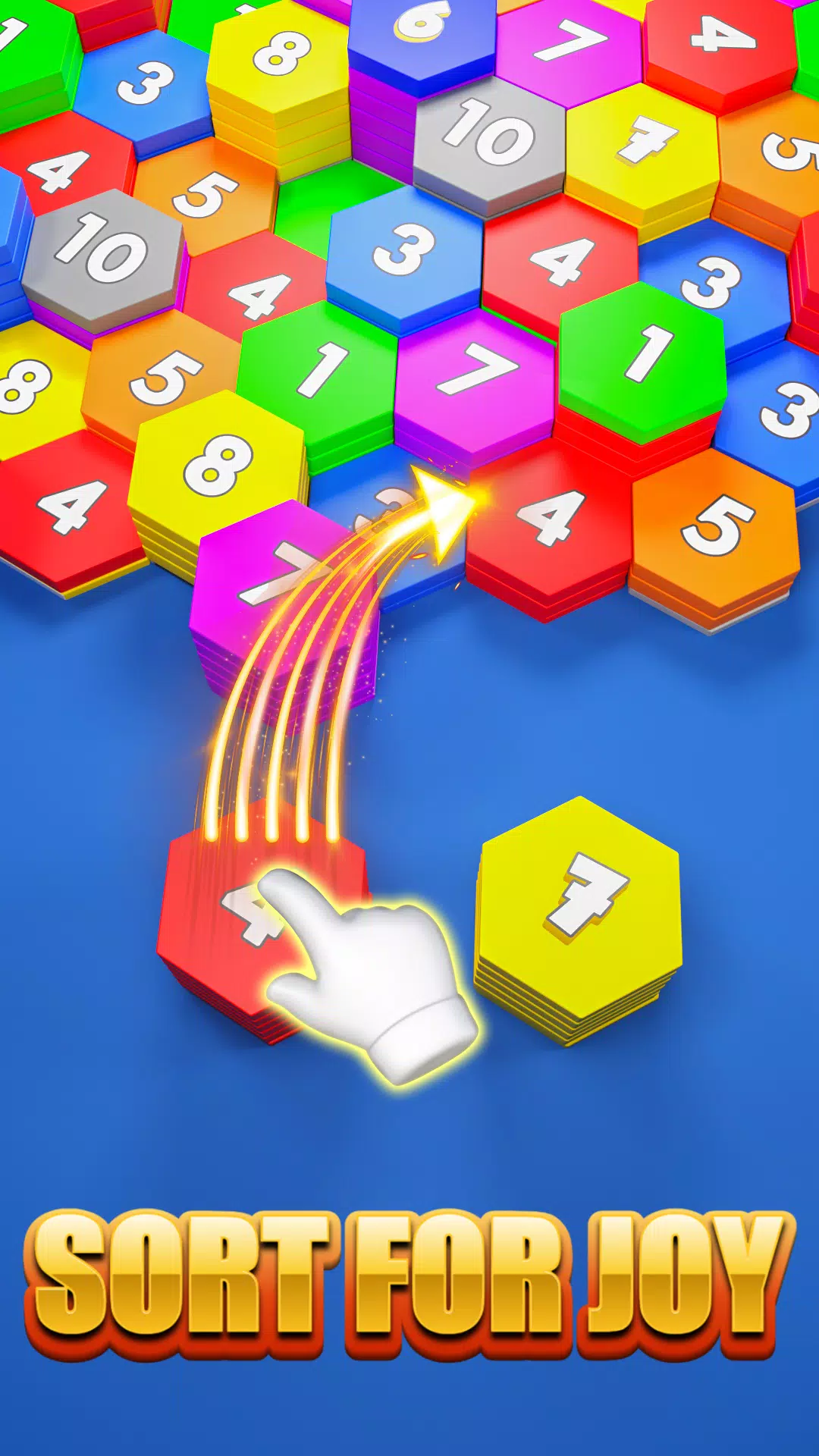 六边形排序游戏:六边形合并 六边形排序游戏:六边形合并