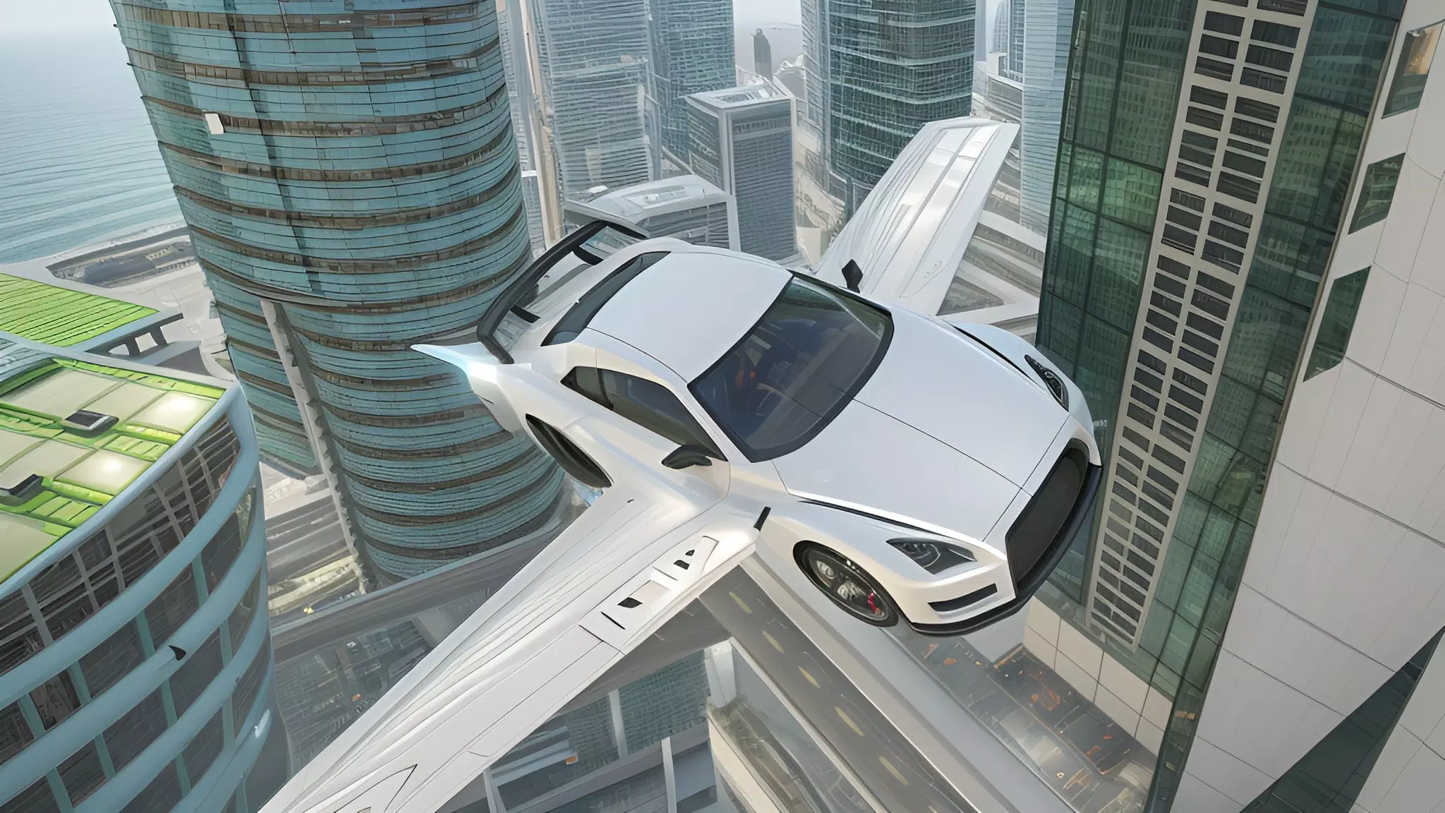 飞行汽车模拟器汽车游戏 飞行汽车模拟器汽车游戏