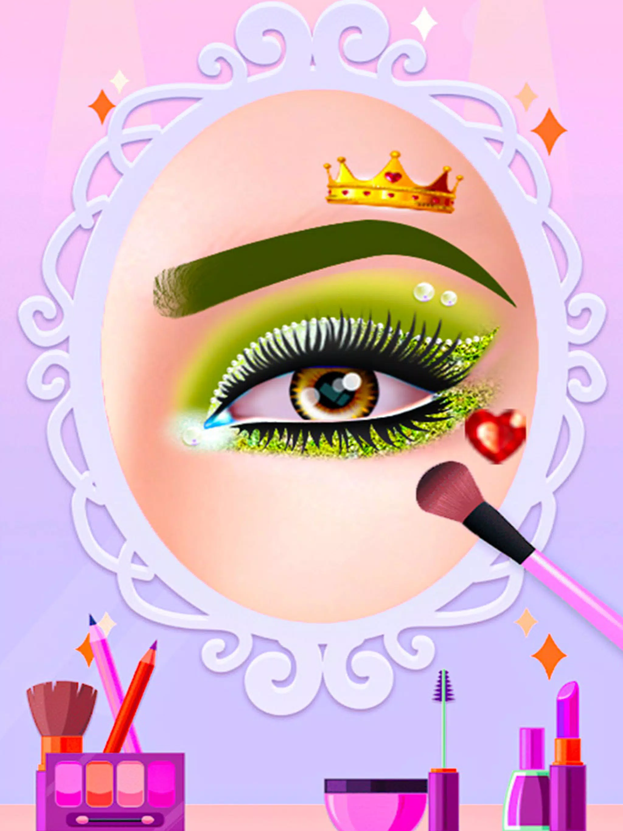 女孩眼部艺术化妆游戏 女孩眼部艺术化妆游戏