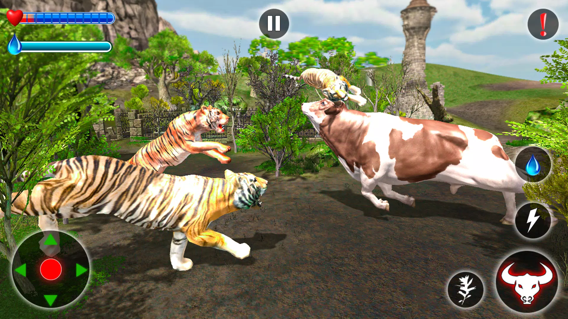 克里特牛和奶牛的攻击 克里特牛和奶牛的攻击