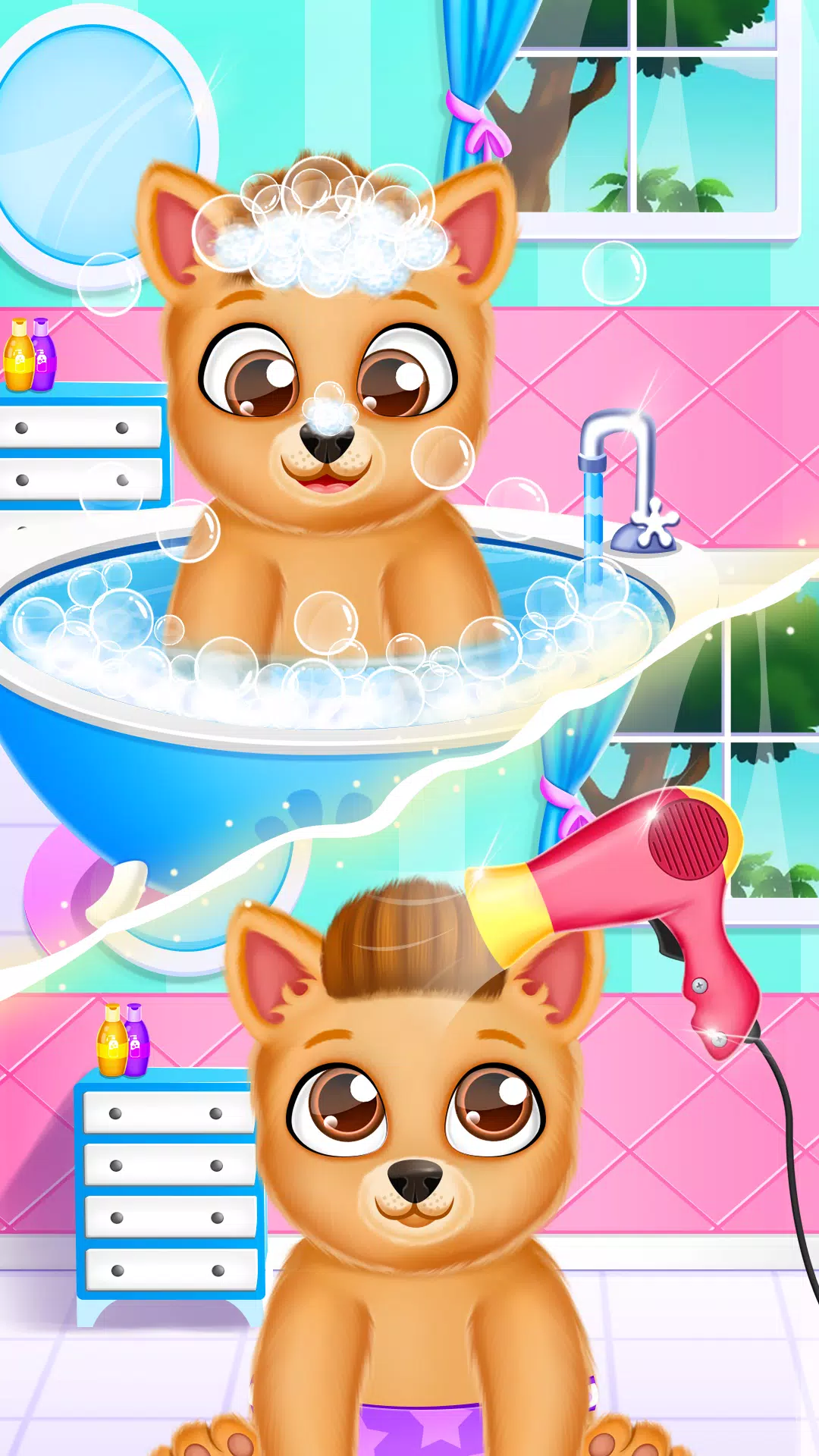 新生小狗婴儿送礼会