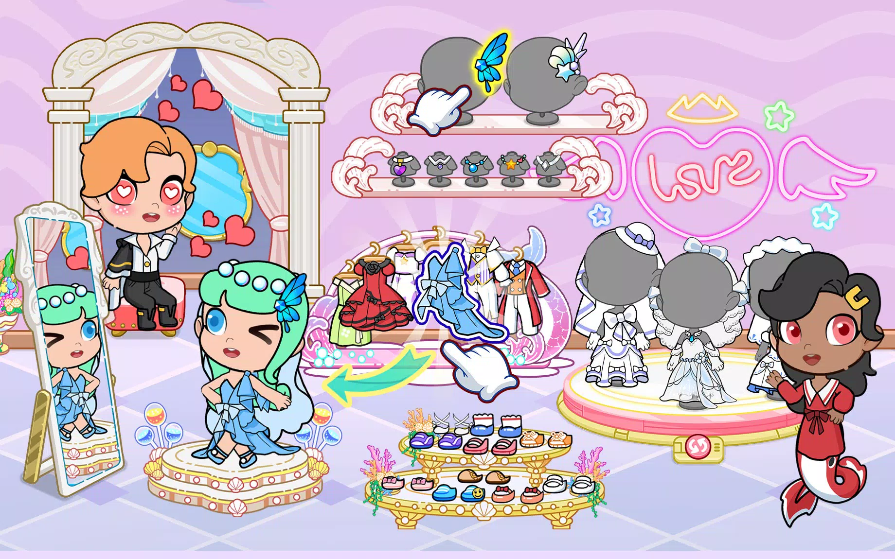 美人鱼婚礼城堡世界