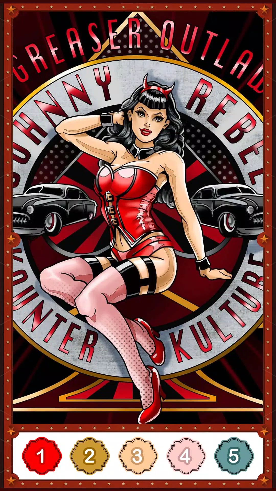 复古风格着色游戏