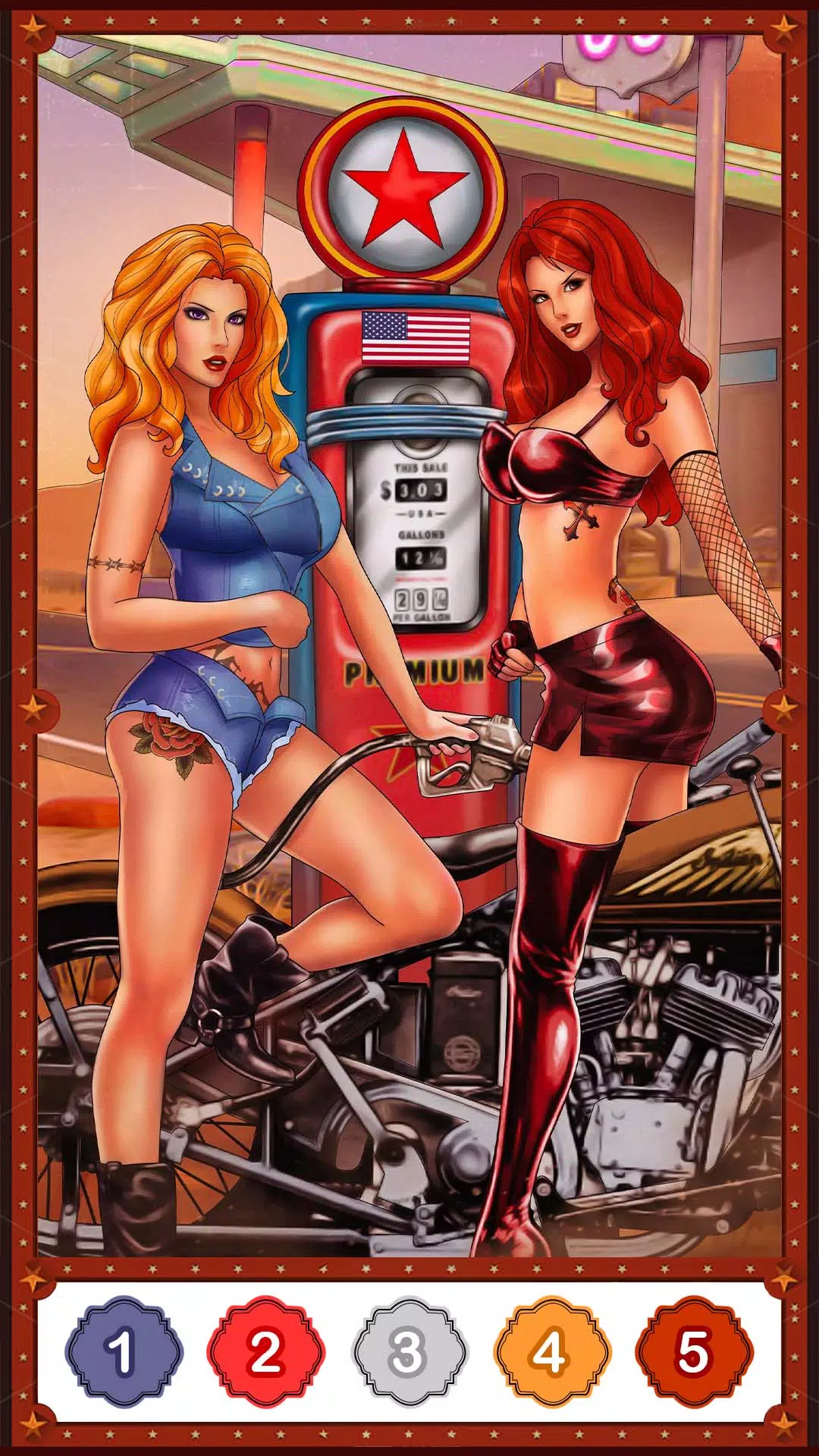 复古风格着色游戏