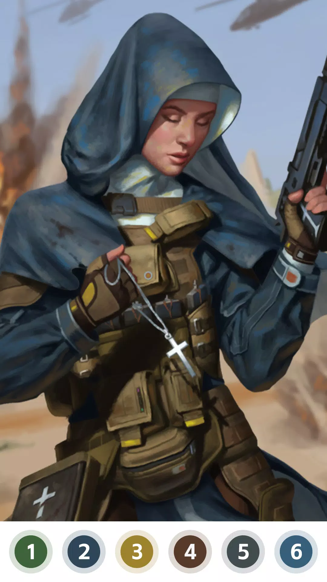 希望与荣耀按数字划分的颜色