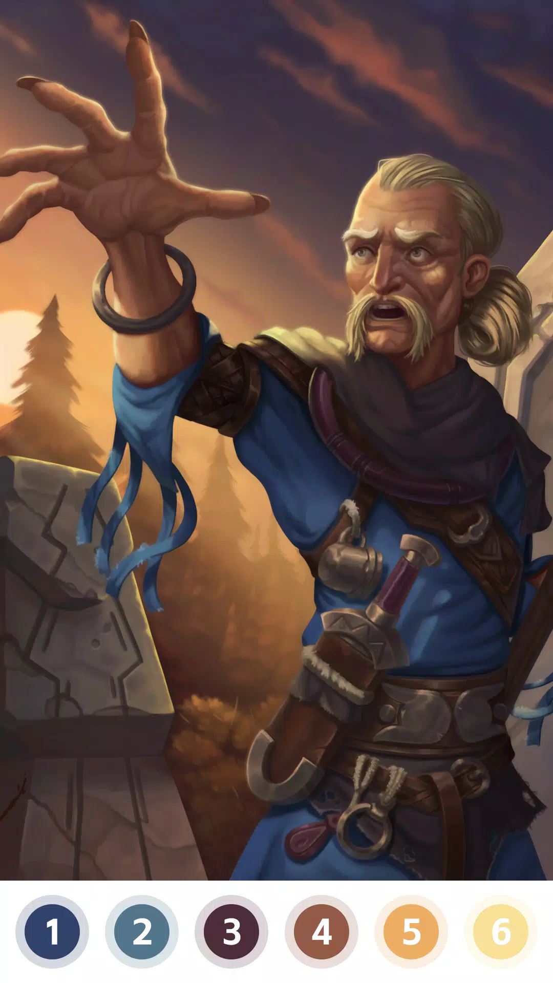 希望与荣耀按数字划分的颜色