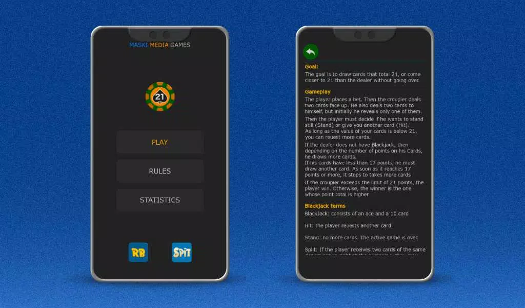 二十一点纸牌游戏