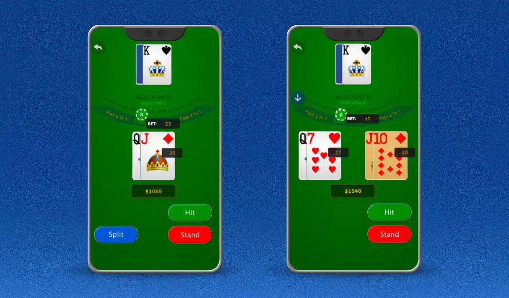 二十一点纸牌游戏