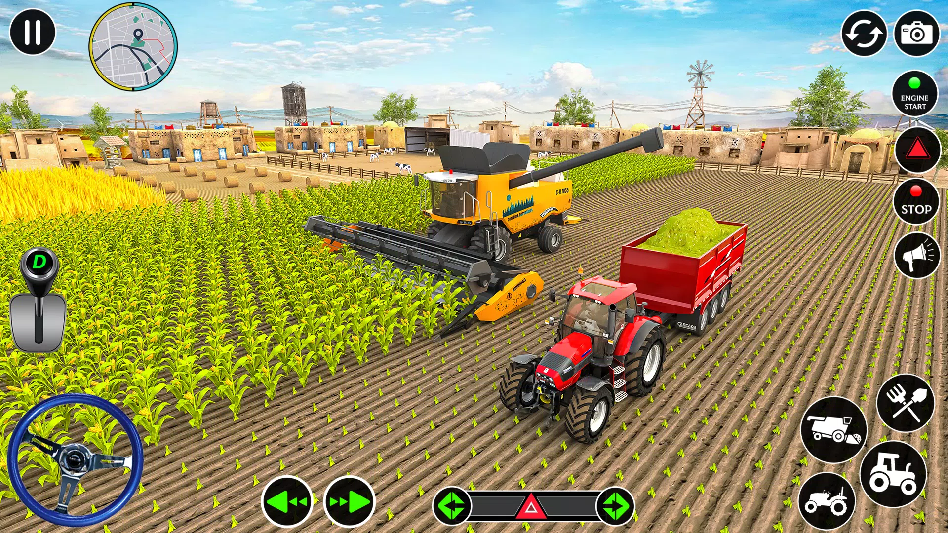 现代农业拖拉机游戏3D