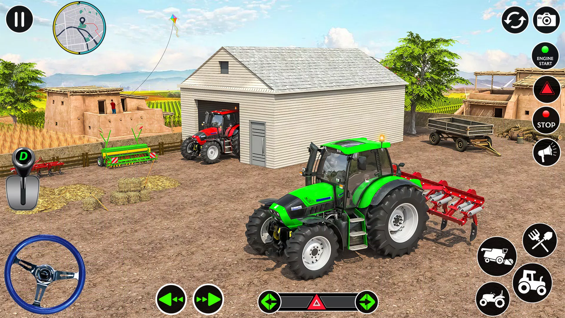 现代农业拖拉机游戏3D