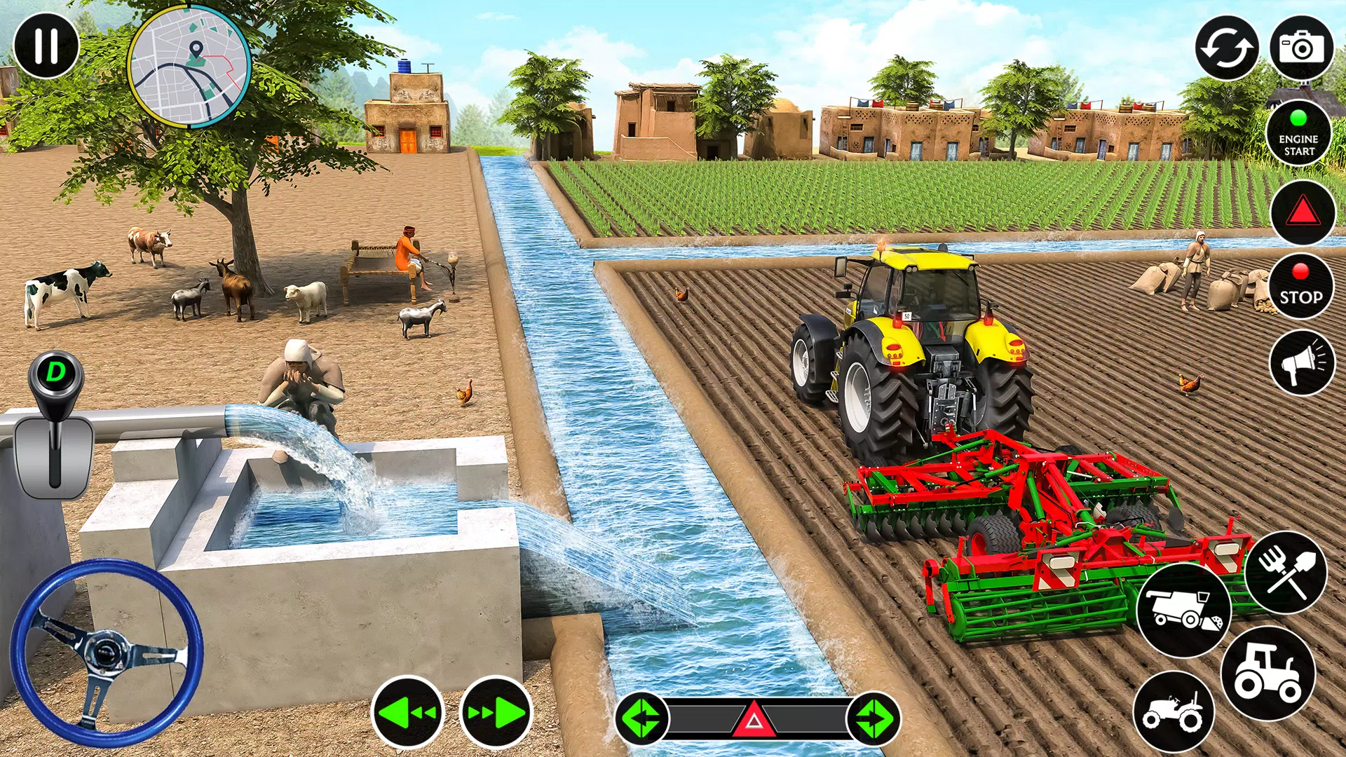 现代农业拖拉机游戏3D