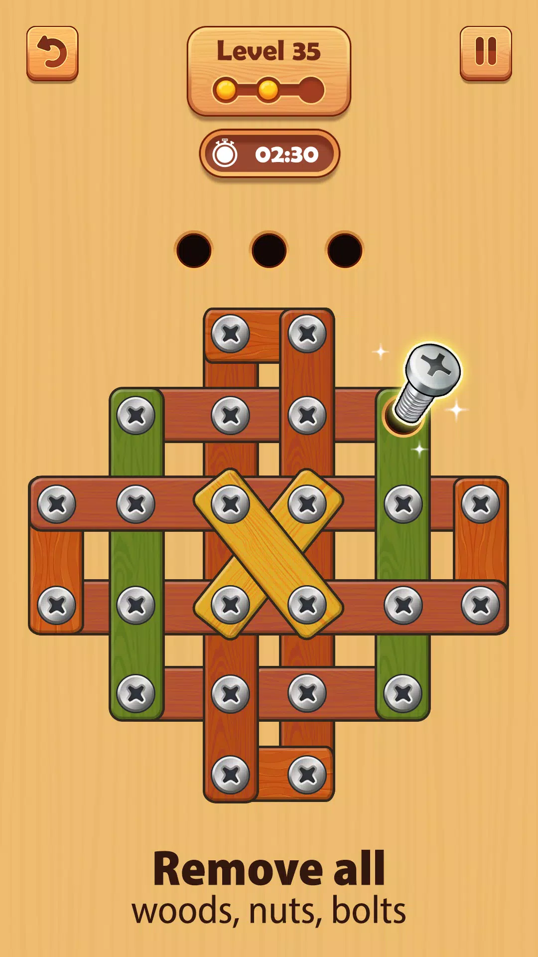 木制螺母和螺栓