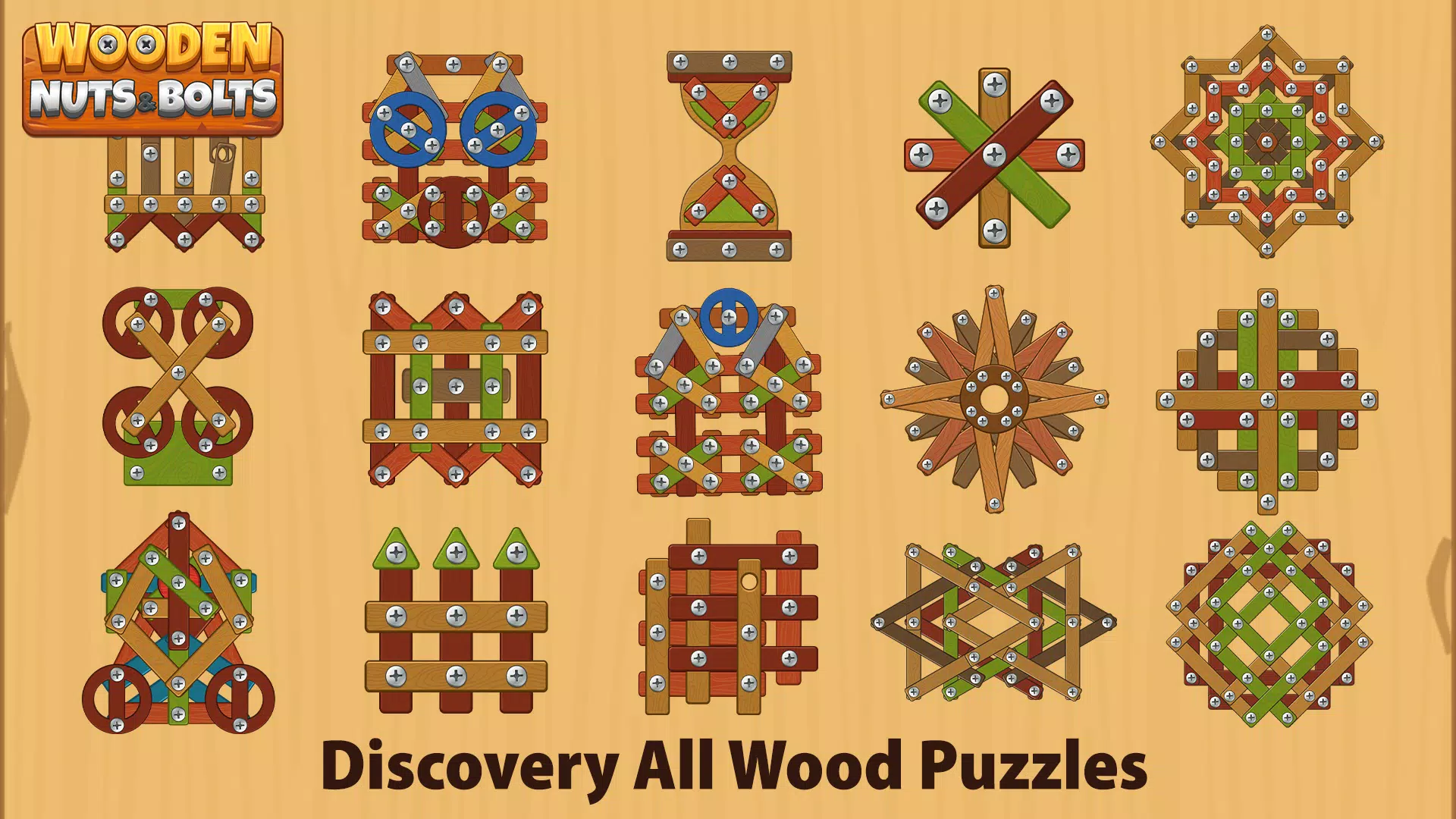 木制螺母和螺栓