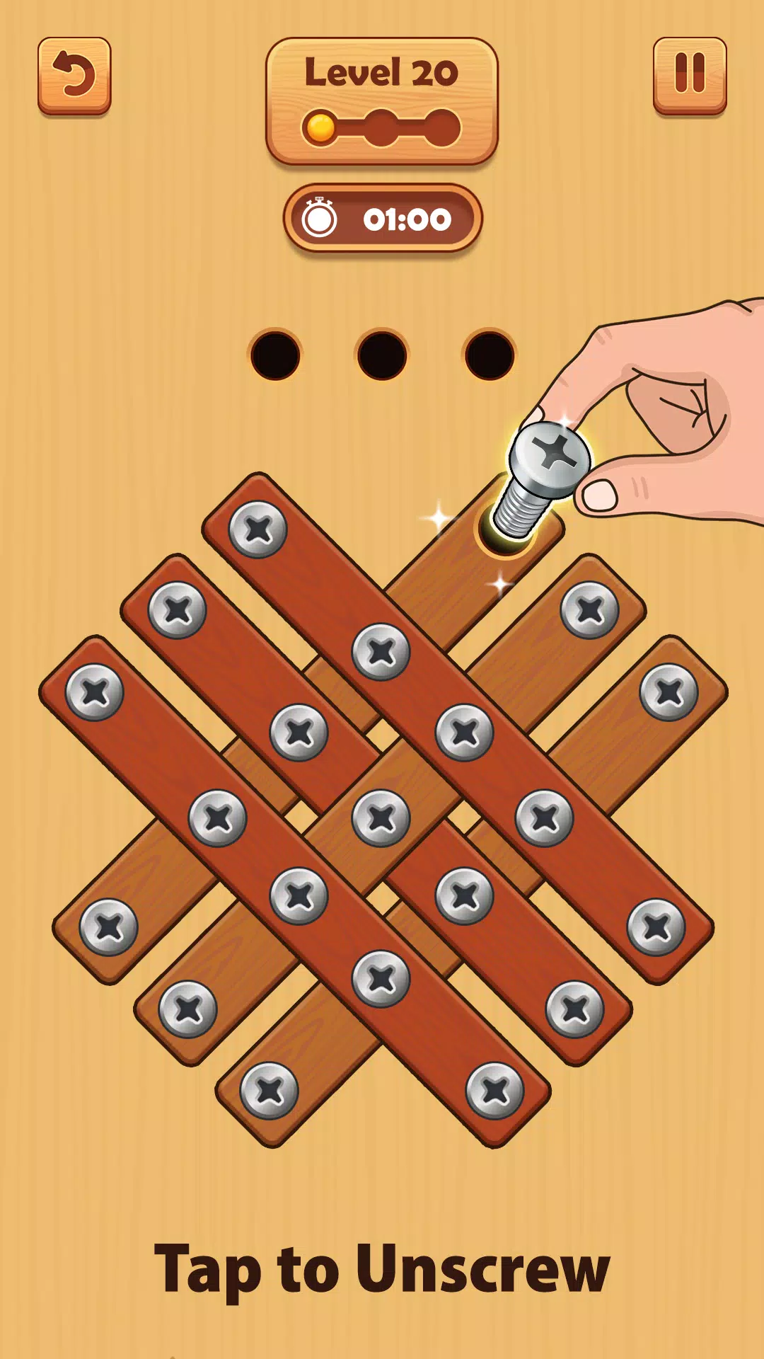 木制螺母和螺栓