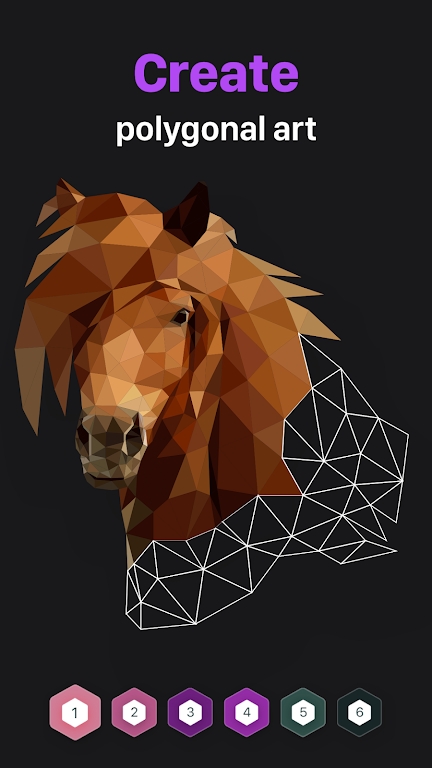 多边形艺术画 多边形艺术画