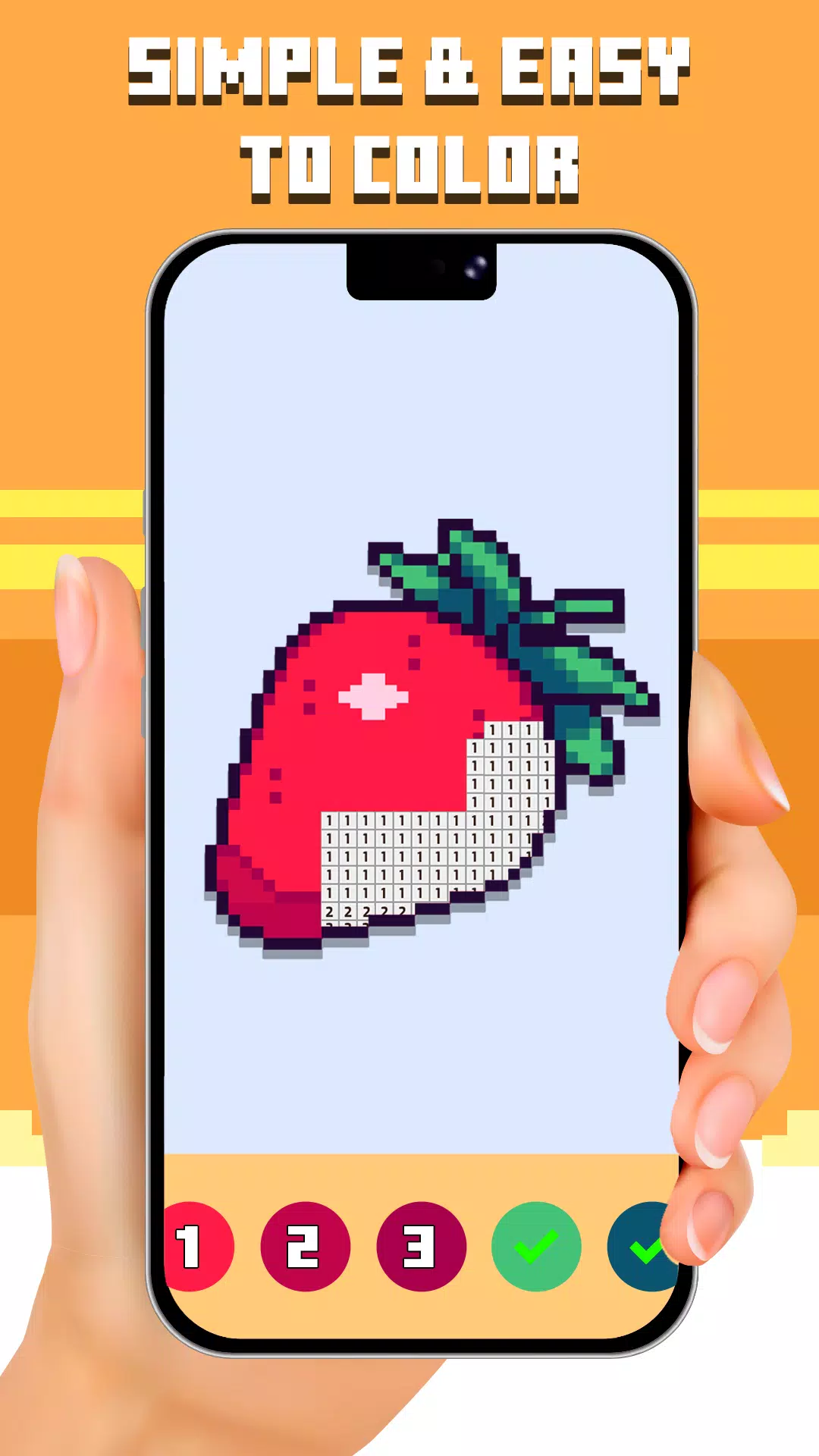 像素绘制:按数字显示颜色 像素绘制:按数字显示颜色